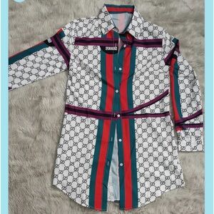 Classy Double G Shirt Dress XL